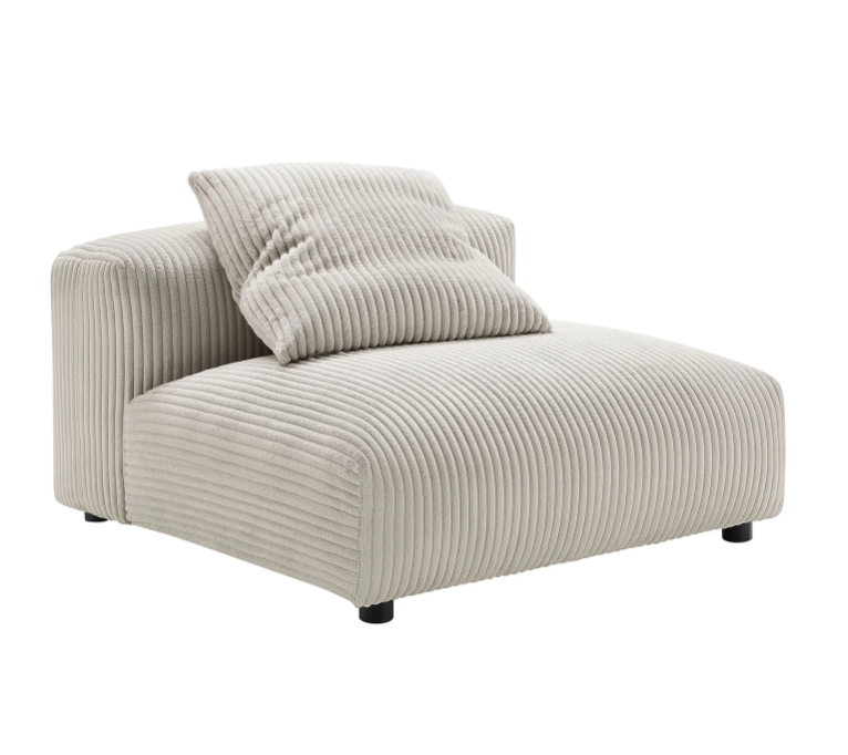 Solace 3-Piece Modular Corduroy Upholstered Sofa