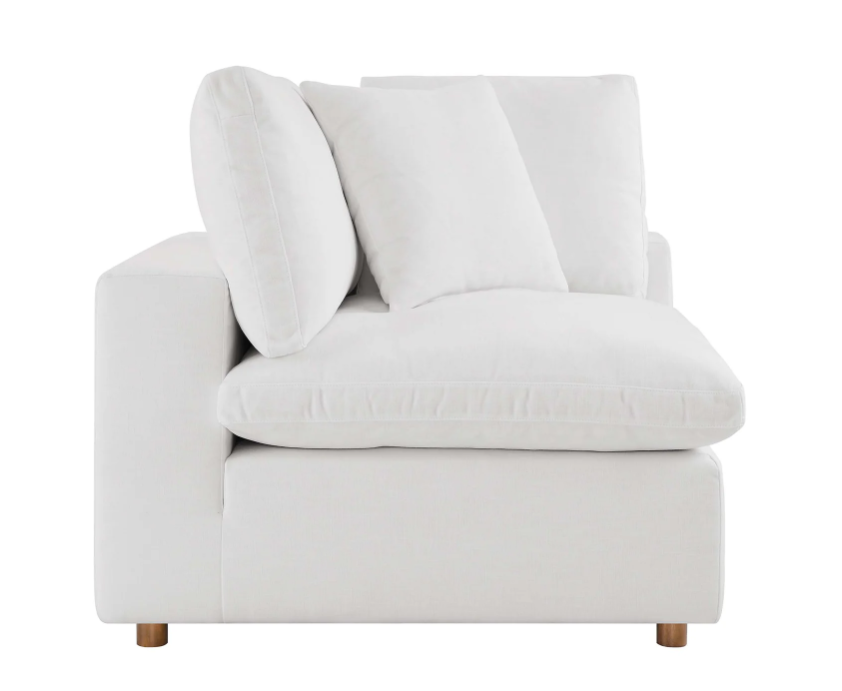 Commix 4 Piece Down Filled Overstuffed Sectional Sofa Set