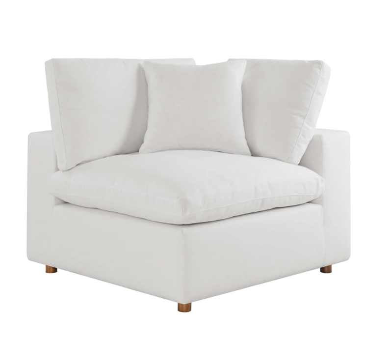 Commix 4 Piece Down Filled Overstuffed Sectional Sofa Set