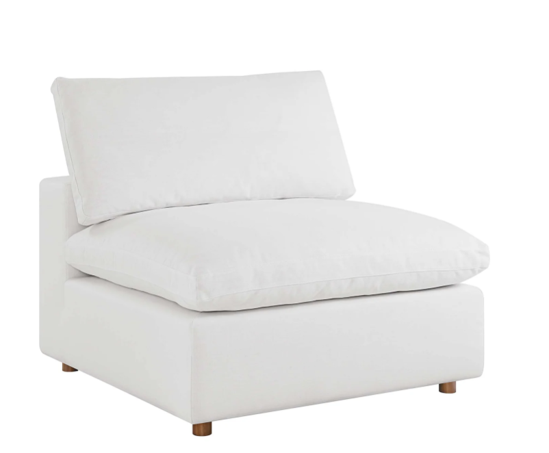 Commix 4 Piece Down Filled Overstuffed Sectional Sofa Set