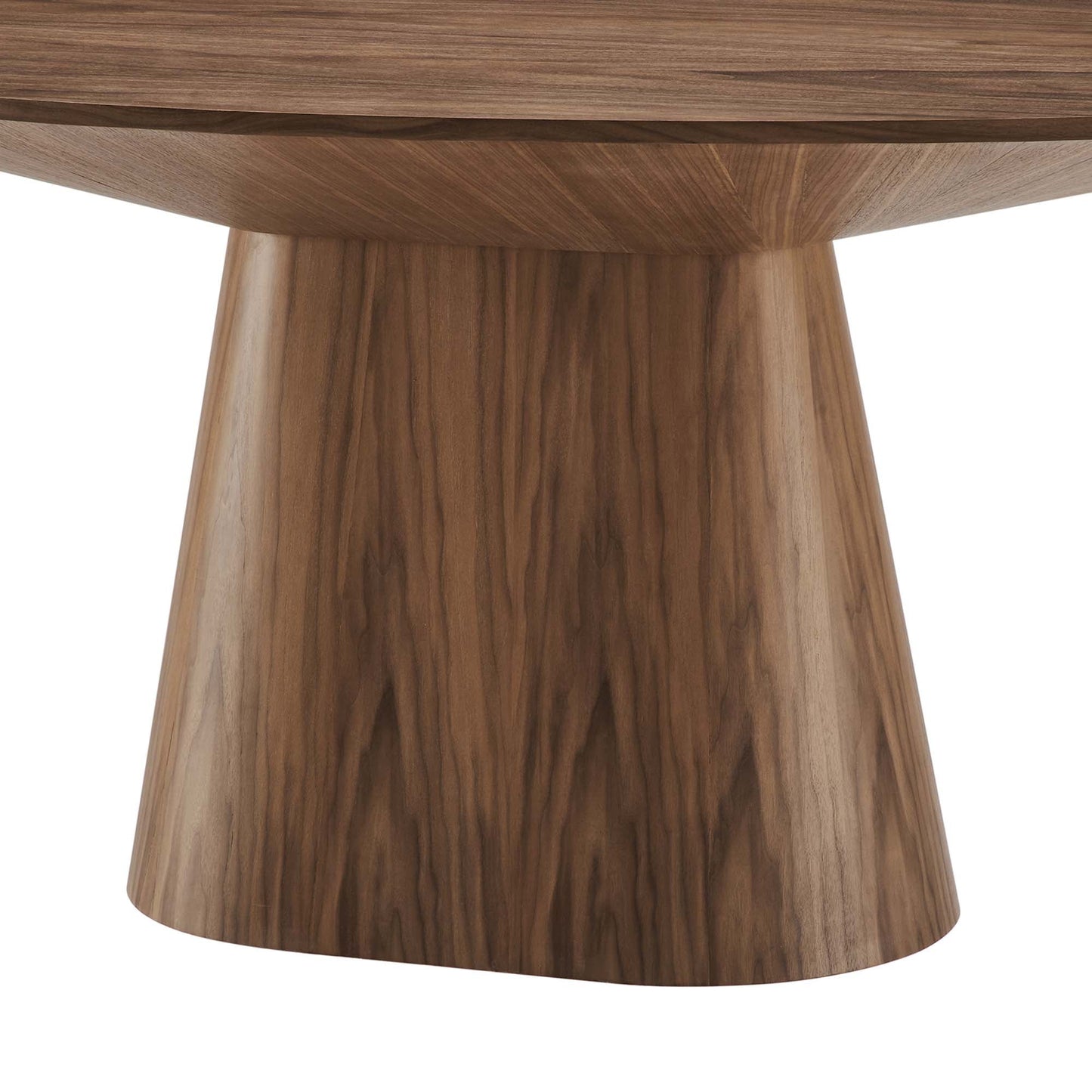 Modway Provision 75-inch Oval Dining Table, Sturdy Wood Grain Veneer, Seats Six