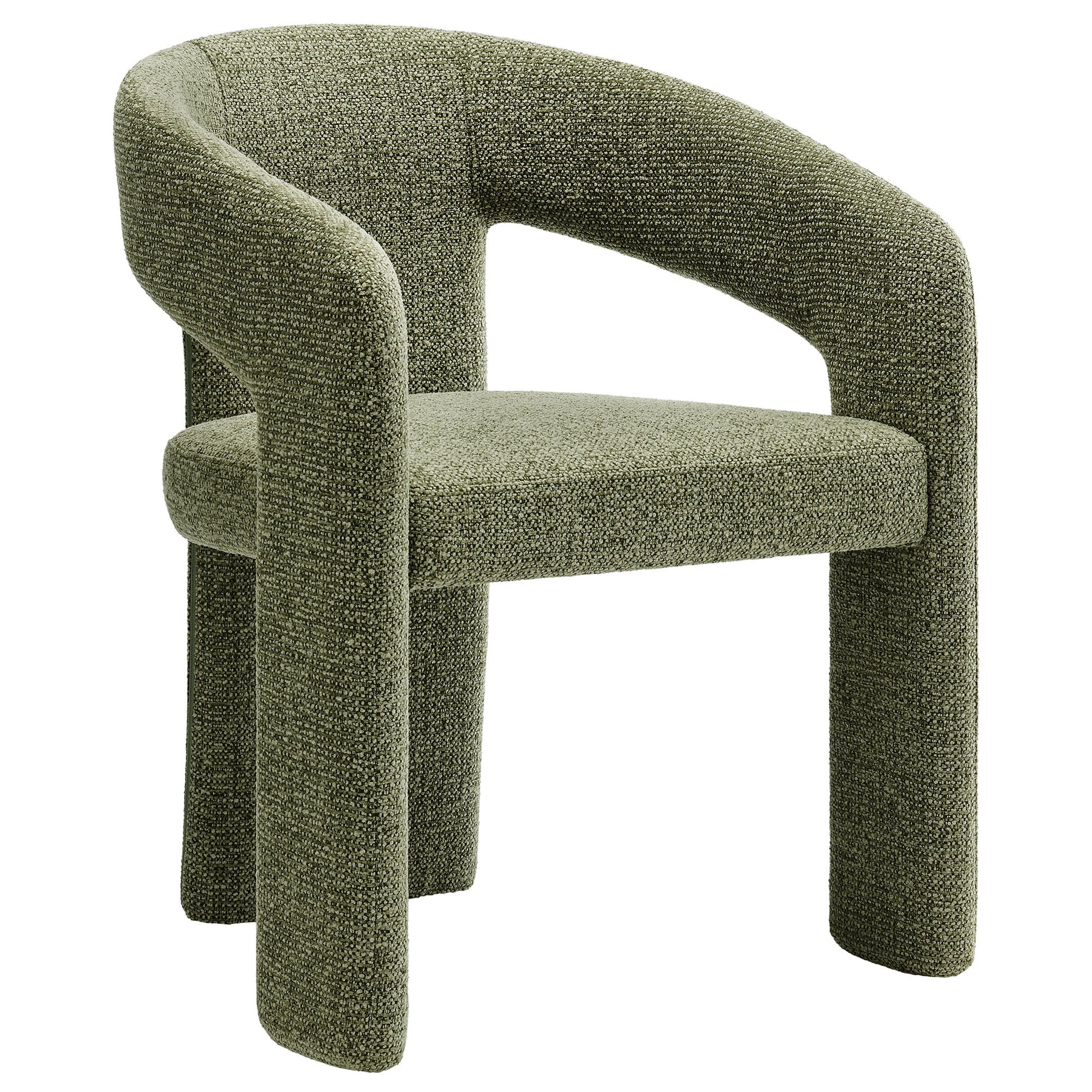 Modway Oslo Barrel Fabric Upholstered Dining Accent Chair – Modern Comfort Style