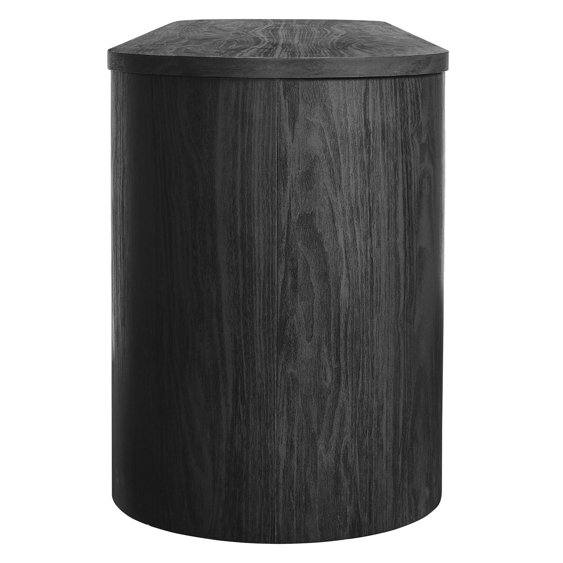 Modway Duval 71-inch Oval TV Cabinet: Modern Media Console with Stylish Storage