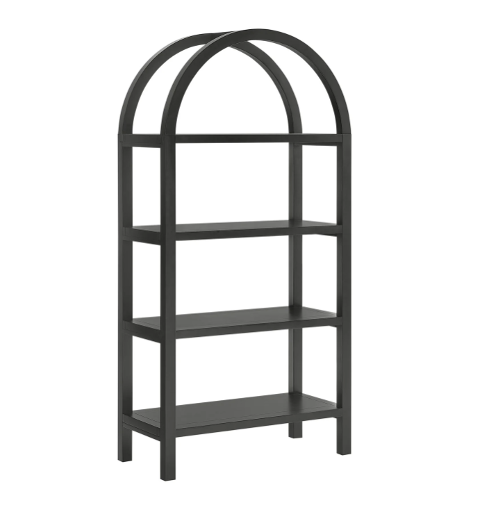 Vexley 60 Inch Arched Bookshelf