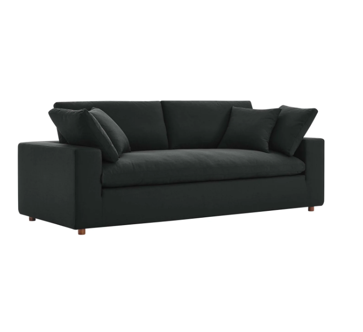 Down Filled Overstuffed Sofa by Vinci