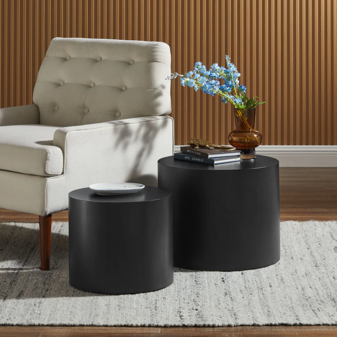 Amani Round Nesting Coffee Tables Set of 2