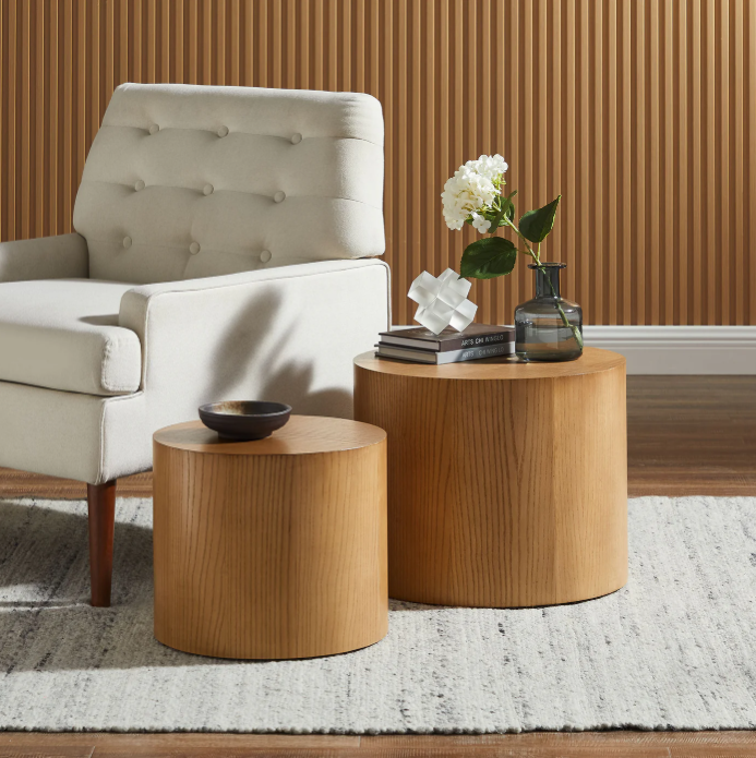 Amani Round Nesting Coffee Tables Set of 2