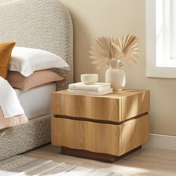 Isola 2 Drawer Nightstand