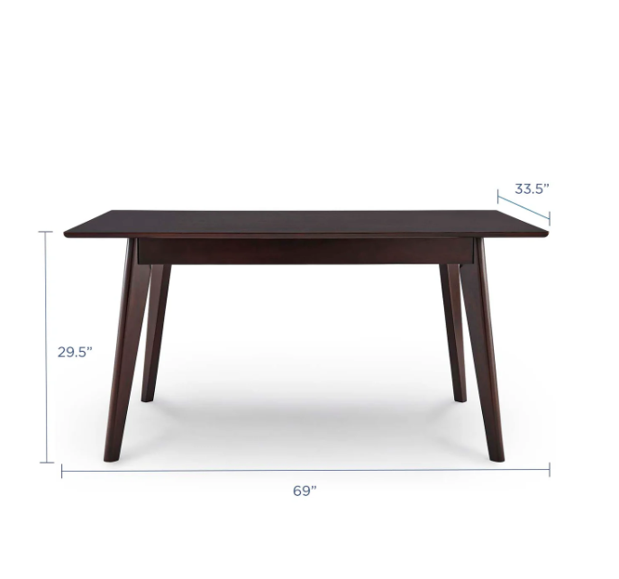Oracle 69" Rectangle Dining Table by Vinci