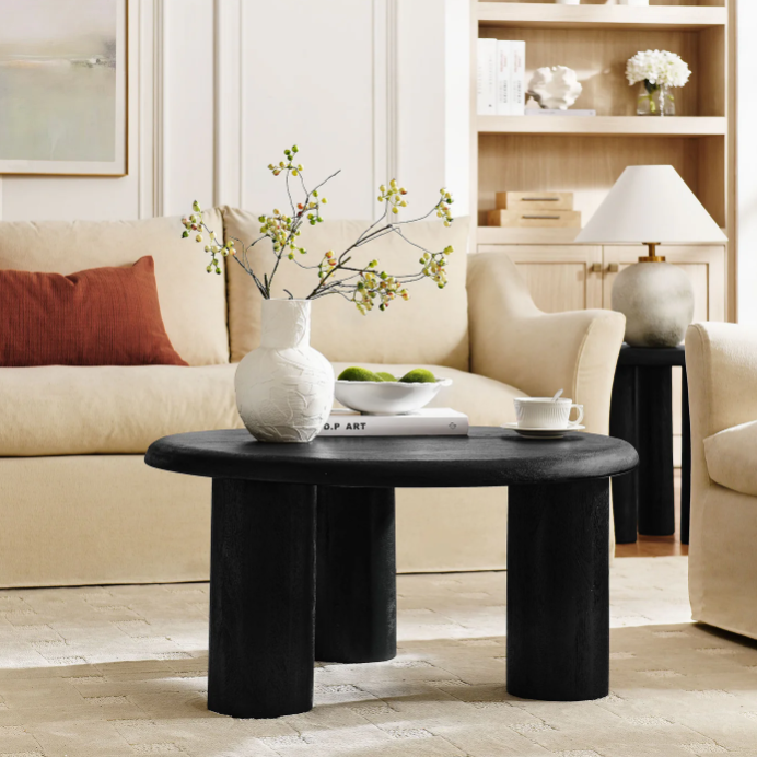 Mavina Round Mango Wood Coffee Table