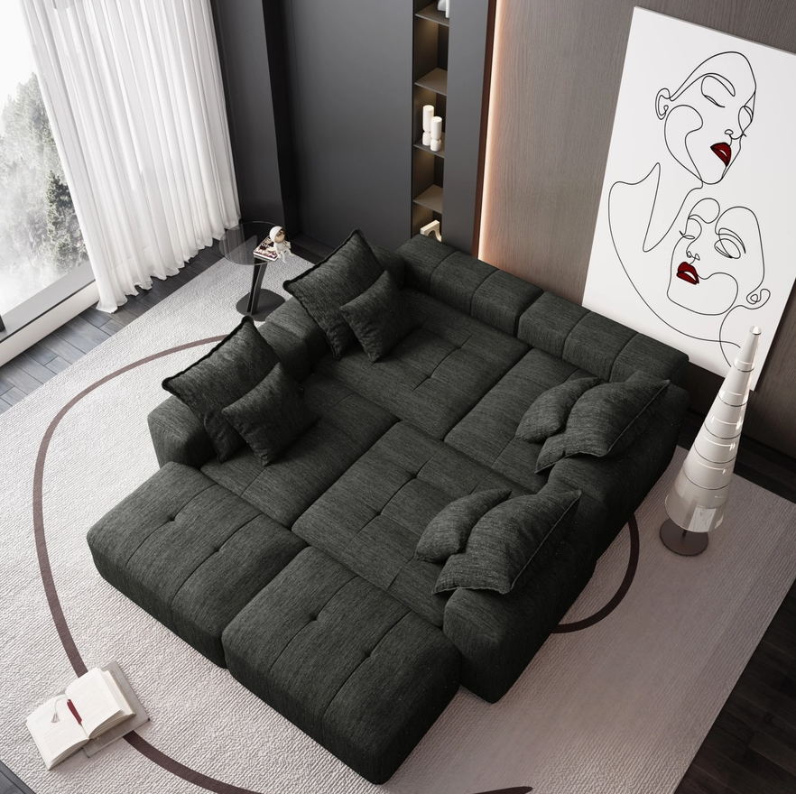 Vinci Modular Chenille Sectional Sofa