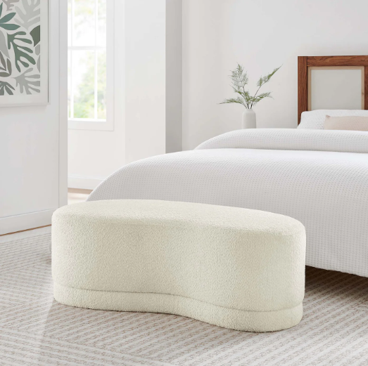 48" Upholstered Ottoman Bench