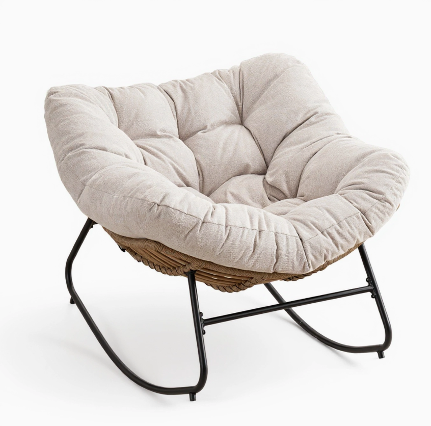 Mesa Chenille Upholstered Rocking Chair