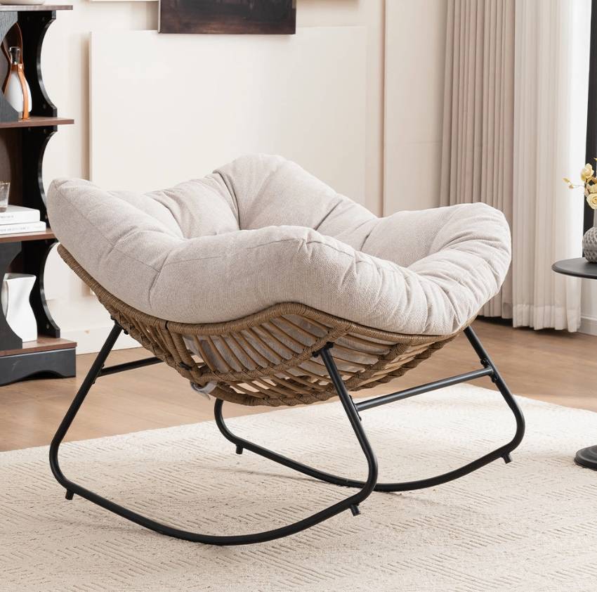 Mesa Chenille Upholstered Rocking Chair