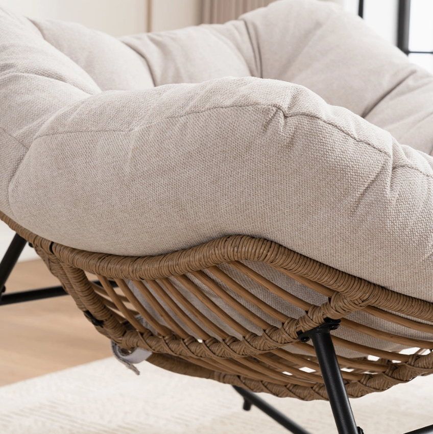 Mesa Chenille Upholstered Rocking Chair