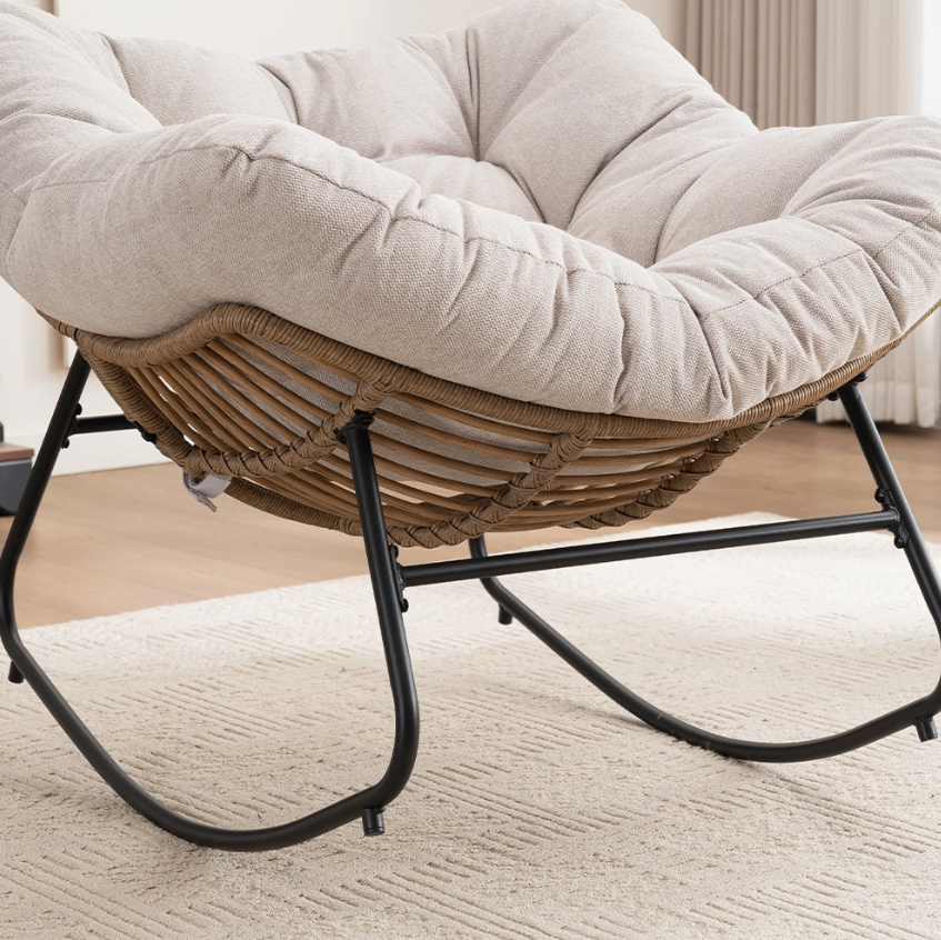 Mesa Chenille Upholstered Rocking Chair