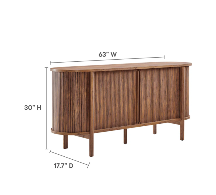 Cadence 63" Curved Sideboard