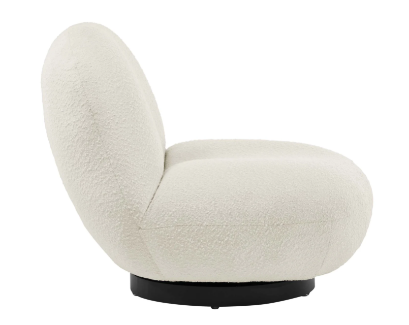 Kindred Boucle Upholstered Fabric Swivel Chair